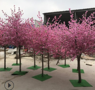 仿真桃花树假桃花树大型桃花树自然造型新年祈愿树开业庆典活动